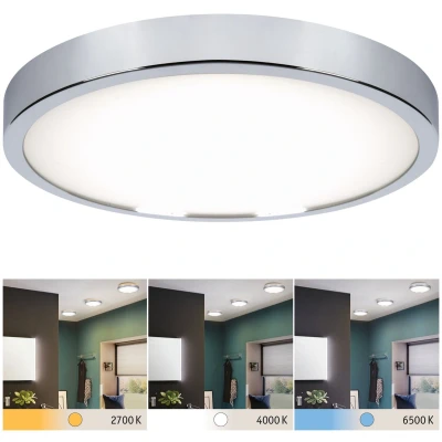 Afbeelding van PAULMANN LED inbouwpaneel voor badkamer 24 W IP44 Chroom