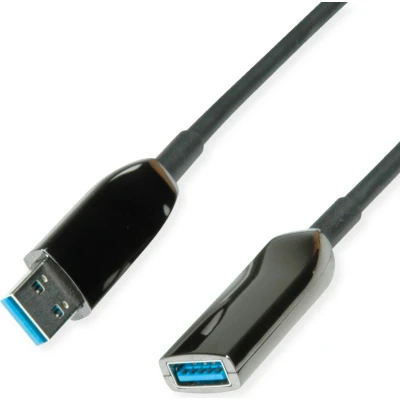 Afbeelding van Roline USB kabel 3.2 Gen1 A bus, stekker 10 m Zwart 12.04.1075