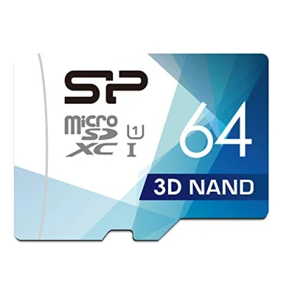 Afbeelding van Silicon Power 64GB Micro SD Card 3D NAND SDXC High Speed MicroSD with Adapter