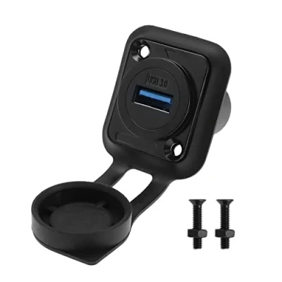 Afbeelding van Create idea USB 3.0 Panel Mount Connector Socket Vrouwelijke naar Koppeling Adapter Converter In line D type Pass Door Module 5 Gbps