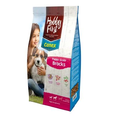 Afbeelding van Hobbyfirst Canex Puppy Junior Brocks Kip&amp;Rijst Hondenvoer 3 kg
