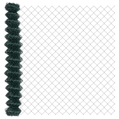 Afbeelding van vidaXL Ketenlink Heining Groen 1,5x10 m Staal