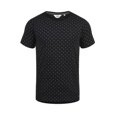 Afbeelding van Solid Sdaaron Tshirt print, Heren, Maat: Medium, Black