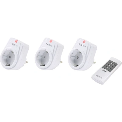 Afbeelding van Sygonix RSL Stopcontactset Tussenstekker Schakelvermogen (max.) 1000 W Bereik max. (in het vrije veld) 30 m