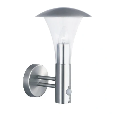 Afbeelding van Searchlight RVS buitenlamp Strand met sensor 95