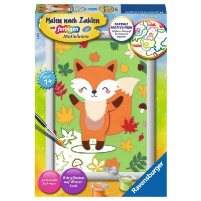 Afbeelding van Ravensburger Malen nach Zahlen 28777 Süßer Fuchs Kinder ab 7 Jahren