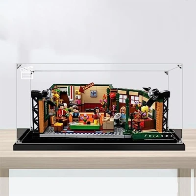 Afbeelding van Lego Display Case voor Ideas 21319 Friends Central Perk Building Kit, stofdichte Box Showcase (NIET inbegrepen het model)(2mm)