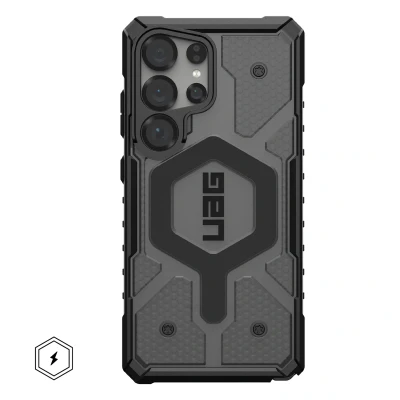 Afbeelding van Samsung Galaxy S25 Ultra MagSafe Hoesje Kunststof UAG Backcover/Hardcase Grijs Telefoonhoesje Shockproof/Valbescherming