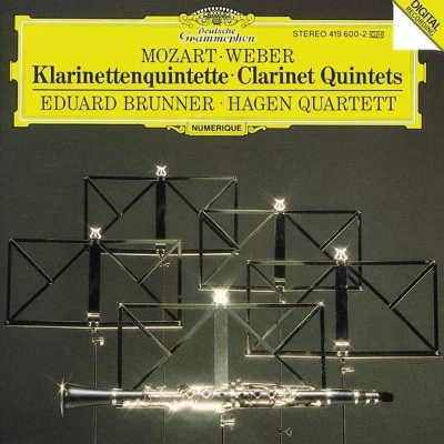 Afbeelding van Mozart, Weber: Clarinet Quintets / Brunner, Hagen Quartet