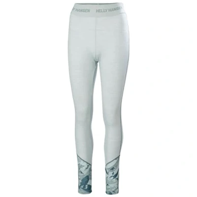 Afbeelding van Helly Hansen Dames LIFA Merino Midweight Graphic Base Layer Broek, 663 Magenta 2.0 Bloemen Aop, M