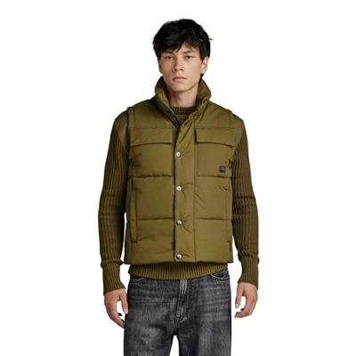 Afbeelding van G STAR RAW Foundation pdd vest, groen (dark olive D22887 D419 C744), XL