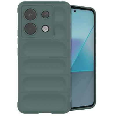 Afbeelding van Xiaomi Redmi Note 13 Pro (5G) Hoesje Siliconen en TPU (zacht) iMoshion Softcase/Backcover Donkergroen Telefoonhoesje
