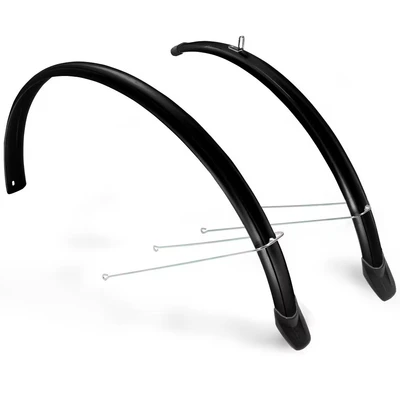 Afbeelding van Eurofender Spatbordenset 24 inch 58 mm kunststof zwart