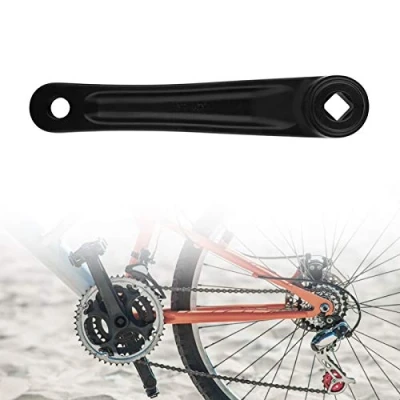 Afbeelding van Bike Crank Arm, 170mm Aluminum Alloy Left Single Chain Arm Replacement for Road Bike, Mountain Folding Fixed Gear Bicycle