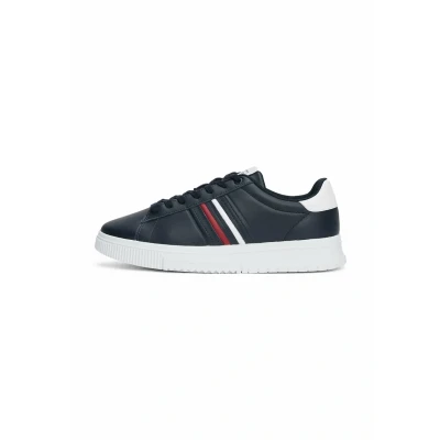 Afbeelding van Tommy Hilfiger Sneakers laag, Heren, Maat: 41, Navy blue Leer
