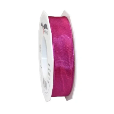 Afbeelding van C.E. Pattberg Präsent 25 mm m lint Bedraad Tafetta Lyon, Roze Paars