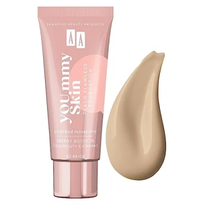 Afbeelding van YOU.mmy Skin Peach Flawless foundation minerale 02 Nude 30ml