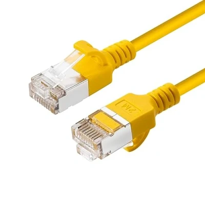 Afbeelding van Microconnect V FTP6A005Y SLIM netwerkkabel Geel 0,5 m Cat6a U/FTP (STP)