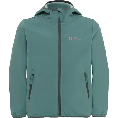 Afbeelding van Jack Wolfskin Fourwinds KIDS Unisex Softshelljas voor kinderen, Maat: 128, Jade green