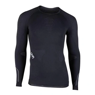 Afbeelding van Ondershirt UYN Men Ambityon Long Sleeves Blackboard Black White XXL