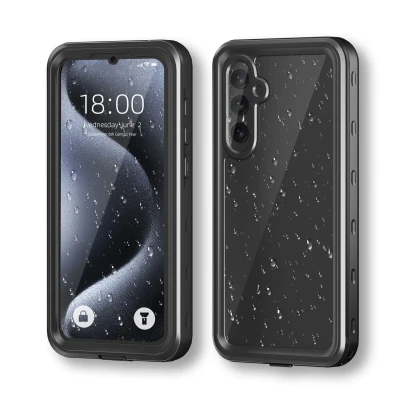 Afbeelding van Samsung Galaxy A35 Hoesje Waterbestendig Redpepper Kunststof Backcover/Hardcase Zwart telefoonhoesje