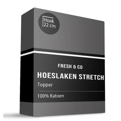 Afbeelding van Comfort Topper Hoeslaken Jersey 180 x 200 cm Creme Koopjedeal.nl Altijd de beste deal