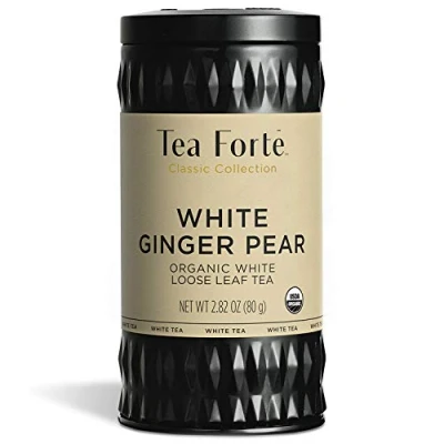 Afbeelding van Tea Forte Biologische Witte Thee Gember Peer, 80 gr Losse Blik