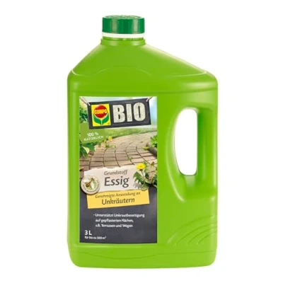 Afbeelding van COMPO Biologische grondstof azijn voor onkruidbestrijding 100% natuurlijk 3 L 500 m2, geelachtig