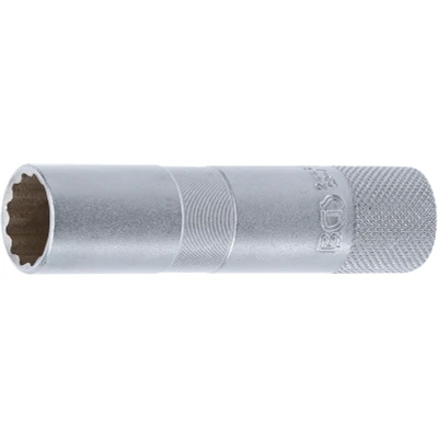 Afbeelding van BGS Bougiedopsleutel met rubberring, twaalfkant, lang 3/8&quot; 16 mm
