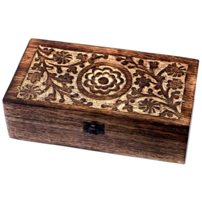 Afbeelding van Opbergbox 32 vakken hout Etherische olie Sieradendoos Organizer