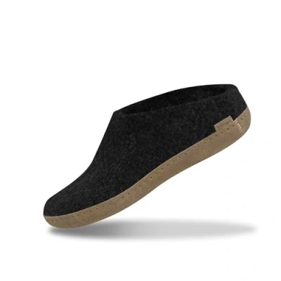 Afbeelding van Glerups Pantoffels, Dames, Maat: 42, Charcoal Wol