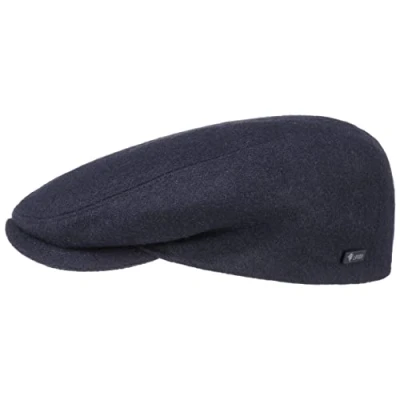 Afbeelding van Lipodo sport flatcap dames en heren Platte pet met klep sportieve seizoensovergang winter 56 cm blauw