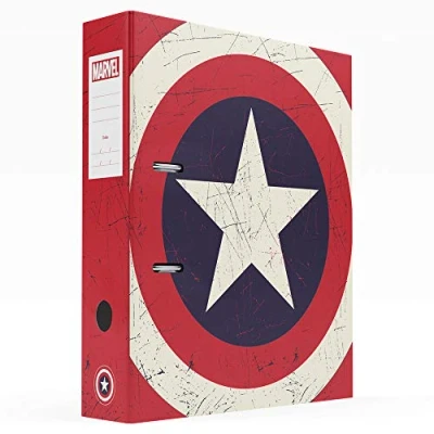 Afbeelding van erik CAC0022 A4 Ordner Marvel Captain America Shield Ringmap met hefboommechanisme 2 ringen