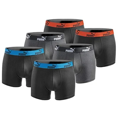 Afbeelding van PUMA Basic Black Limited Edition Boxershort voor heren, 6 stuks, New Anthracite, L