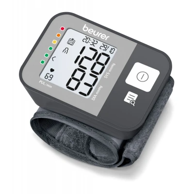 Afbeelding van Beurer BC 27 Bloeddrukmeter pols Hartslagmeter Onregelmatige hartslag Risico indicator 2 Gebruikersgeheugen Manchet 14 17,5 cm Reisformaat Incl. batterijen 5 Jaar garantie Zwart