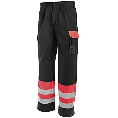 Afbeelding van Blaklader Werkbroek Hi vis 158 4 ROOD/ZWART C46