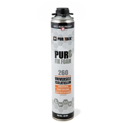 Afbeelding van Purtack Pur Fix Foam 260 universele isolatielijm PU lijm 750 ml