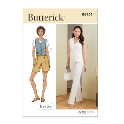 Afbeelding van Butterick B6901A5 Mist Sportkleding A5 (6 8 10 12 14)