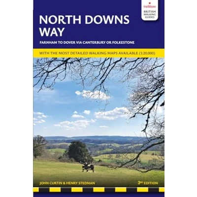 Afbeelding van North Downs Way: British Walking Guide: Farnham Dover 90 Large Scale Maps (1:20,000) &amp; Guides to 44 Towns Villages