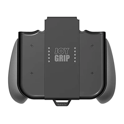 Afbeelding van Skull &amp; Co. JoyGrip for Nintendo Switch and OLED Joy Con Controller: Rechargeable Handheld Joystick Remote Control Holder with Interchangeable Grips Gray