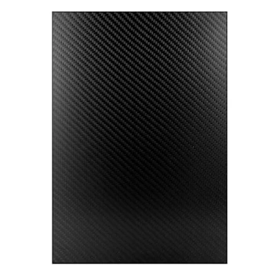 Afbeelding van QWORK Koolstofvezelplaat, 2 x 200 300mm, Koolstofvezel, Zwart
