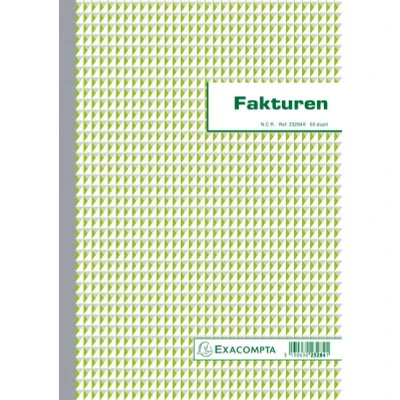 Afbeelding van Kasboek Exacompta Manifold facturen dupli 50vel