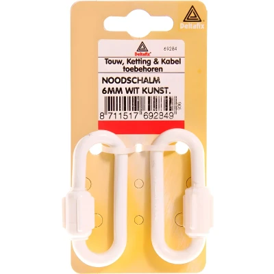 Afbeelding van Deltafix noodschalm kunststof wit 6 mm 2 st.