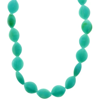 Afbeelding van Behave Turquoise kralen ketting lang