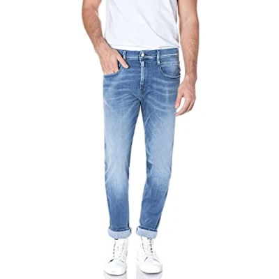 Afbeelding van Replay Jeans heren Anbass White Shades , 10 29W / 30L