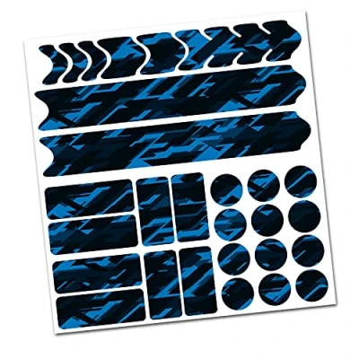 Afbeelding van AlphaShield framebescherming voor fiets, foliestickers, carbon, MTB/BMX, lakbescherming, R159, R161 (16 Future neonblauw)
