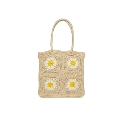 Afbeelding van PIECES PCKILONA STRAW SHOPPER SWW, natuur, One Size