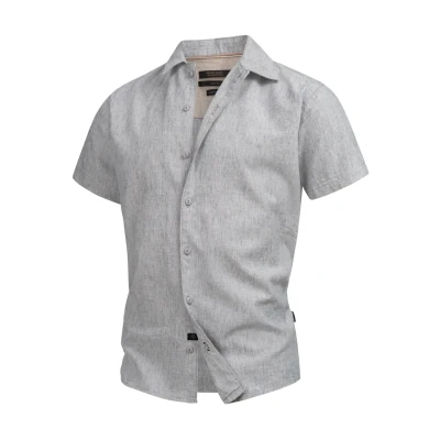 Afbeelding van Indicode Jeans Kurzarm Ingiulionus Overhemd, Heren, Maat: Large, Dk denim