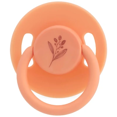Afbeelding van Weebaby Perzik No.1 0 6 mnd Ronde Latex Fopspeen MW730698