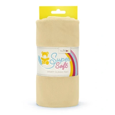Afbeelding van kullaloo Supersoft pluche stof, Shorty in vele kleuren, poollengte 1,5 mm, EN 71 3 9 gecertificeerd (beige)